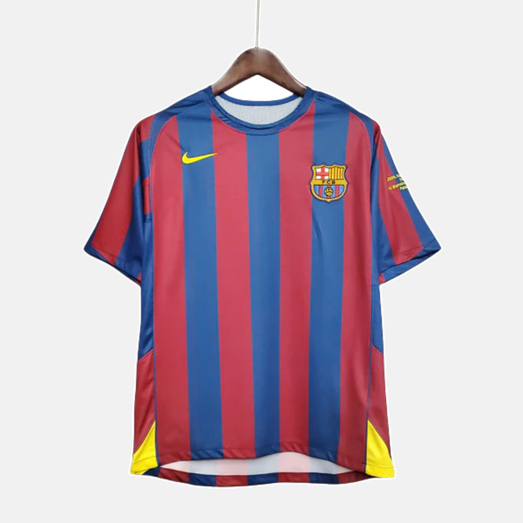 Camisa Retrô FC Barcelona 2006/06 Home Champions League Edition